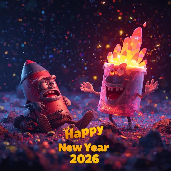 Funny Happy New Year 2026 GIFs & Memes to Make You Laugh Funny Happy New Year 2026 Cartoons