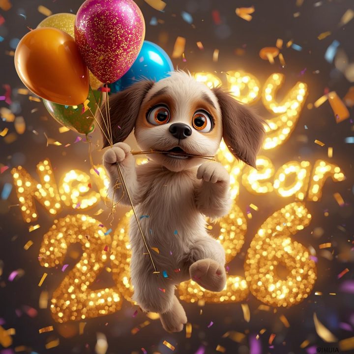 Funny Happy New Year 2026 GIFs & Memes to Make You Laugh Funny Happy New Year 2026 Dog