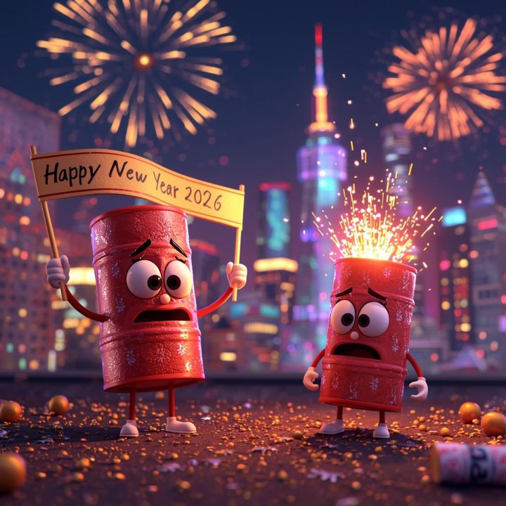 Funny Happy New Year 2026 GIFs & Memes to Make You Laugh Funny Happy New Year 2026 Fireworks