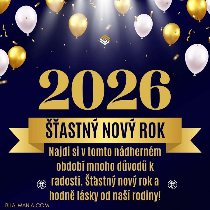 Šťastný nový rok 2026 přání