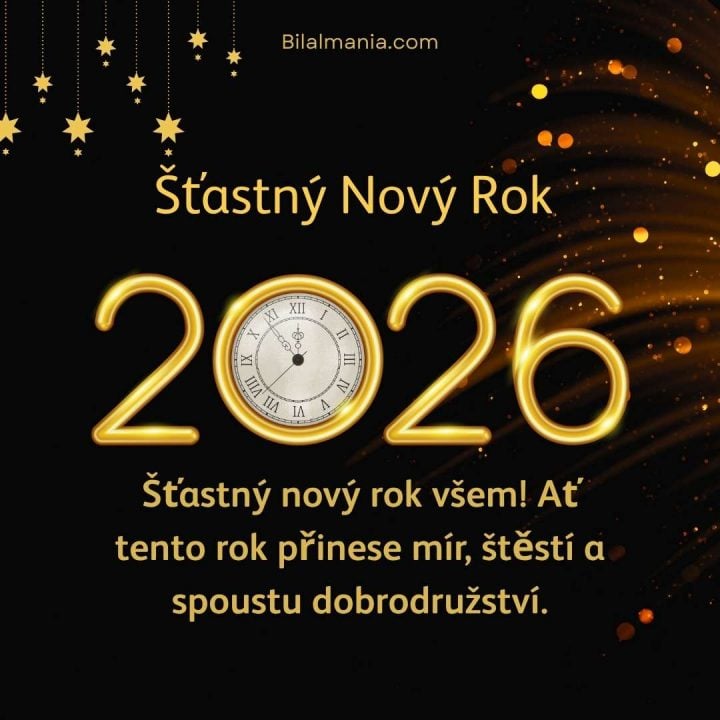 Šťastný nový rok 2026 přání