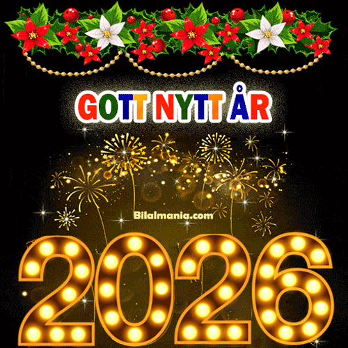 50+ Gott Nytt År 2026 GIF Bilder Hälsning Gott Nytt år 2026 Gif