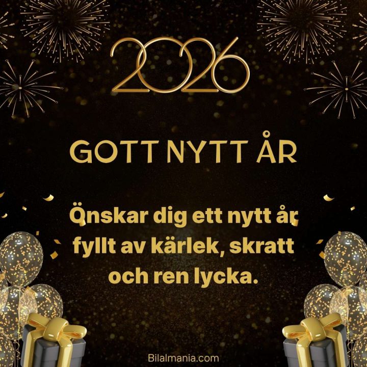 50+ Gott Nytt År 2026 GIF Bilder Hälsning Gott nytt år 2026 Bilder