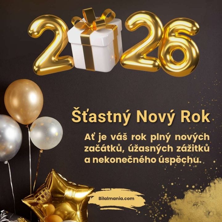 Šťastný nový rok 2026 přání