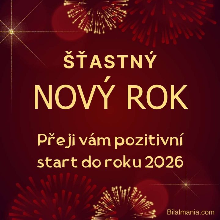 Šťastný nový rok 2026 přání