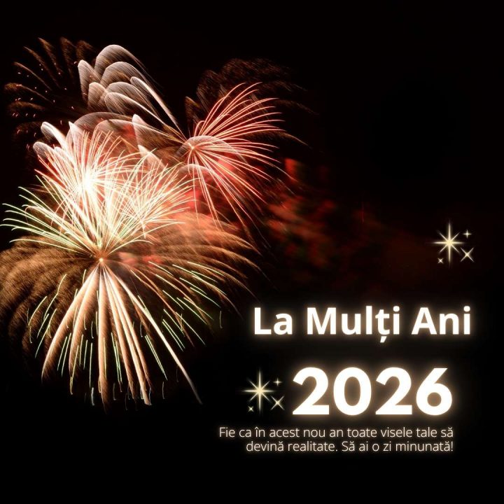 Urări de Anul Nou Fericit 2026