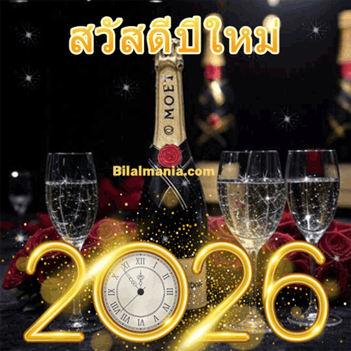 ᐅ 50+ สวัสดีปีใหม่ 2569 ภาพ GIF และคำอวยพร สวัสดีปีใหม่ 2026 Gif